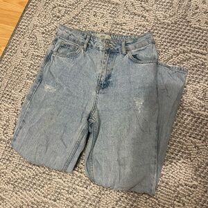Topshop Distressed Mom Jeans - size 26